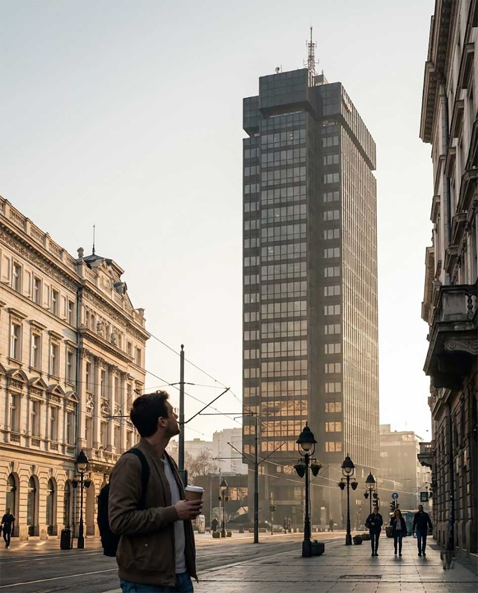 Belgrad Beograđanka binası, şehrin eski gökdeleni