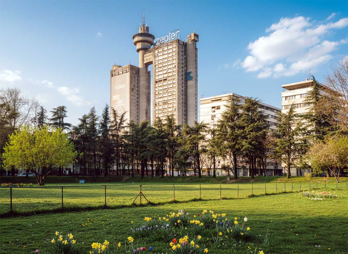 Belgrad Genex Binası (Batı Kapısı) dış cephe görünümü