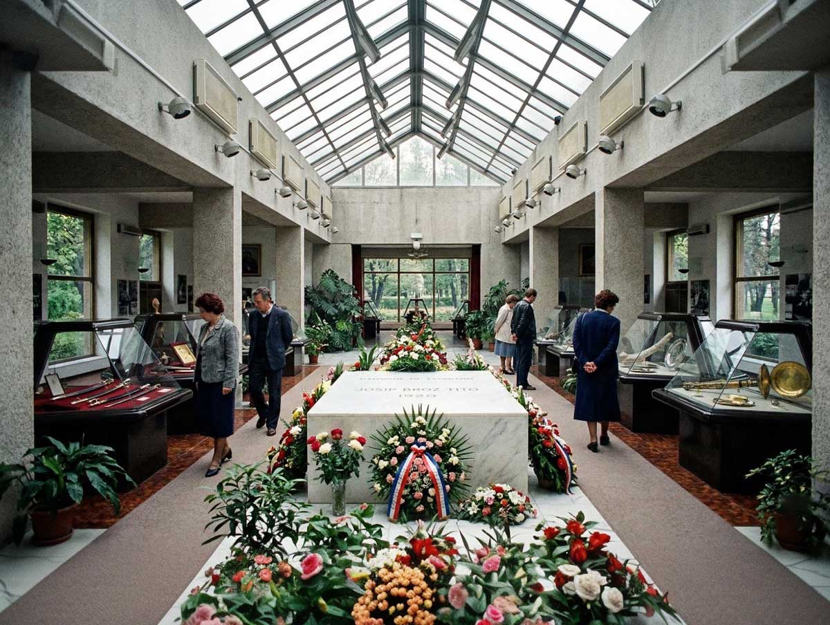 Belgrad Çiçek Evi'nde Tito'nun mezarı